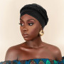 DRESHOW Femmes Africaine Turban pré-noués Tresse Torsadée Bonnet Chimio Casquette de Perte de Cheveux Chapeau