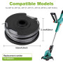 Lot de 6 bobines de Fil de Coupe 6 m de Rechange pour Bosch Art 24 27 30 30-36 LI débroussailleuse No.F016800351