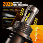 WAIXINGREN Ampoule Led H4 32000LM, 100W 6500K Lumière Ampoule H4 Led Voiture, 1:1 Halogène Mini Taille, 70000+ Heures De Vie, Pl