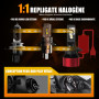 WAIXINGREN Ampoule Led H4 32000LM, 100W 6500K Lumière Ampoule H4 Led Voiture, 1:1 Halogène Mini Taille, 70000+ Heures De Vie, Pl