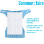 Voile de Protection pour Couche Lavable Bébé 0 à 3 Ans - Biodégradable et Respirant - Augmente la Durée de Vie et Facilite le Ne