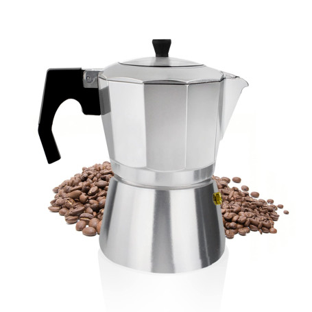 ACTIV CUISINE Cafetière Italienne Aluminium, 3 Tasses La Cafetière Expresso Iconique, Le Vrai Café Italien, Cafetière Moka 150 M