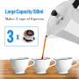 ACTIV CUISINE Cafetière Italienne Aluminium, 3 Tasses La Cafetière Expresso Iconique, Le Vrai Café Italien, Cafetière Moka 150 M