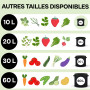 Sac de Plantation 15l - 3 Sacs a Plantes avec Fenêtre et Étiquettes - Pot Geotextile pour Plantes, Fleurs, Fruits