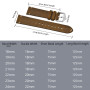 BISONSTRAP Bracelets de Montre pour Homme, Bracelets en Cuir Cousus à la Main, Dégagement Rapide, 18mm 20mm 22mm