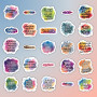 Lot de 75 Autocollants Inspirants pour Femmes – Messages Positifs – Imperméables, Finition Mate – Stickers Motivation pour Journ