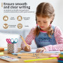 Sporgo Lot de 50 stylos à bille en bois : stylo à bille en bambou, fournitures d'écriture, stylos personnalisés, avec gravure, p