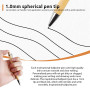 Sporgo Lot de 50 stylos à bille en bois : stylo à bille en bambou, fournitures d'écriture, stylos personnalisés, avec gravure, p