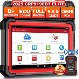 LAUNCH X431 CRP919E BT Elite Valise Diagnostic Auto Bidirectionnel obd2 Diagnostic français,Codage ECU,35+ Remise à zéro Diagnos