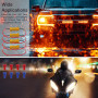 YIXISI 4 Pièces 50W 8Ohm LED Resistances de Charge pour Corriger le Code D'erreur de LED, avec 8 Attaches Rapide, pour Voiture M