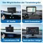 CarPlay Voiture, Portable CarPlay & Android Auto sans Fil, 7 Pouces Ecran Tactile avec Caméra de Recul,Autoradio Portable avec A