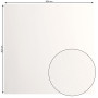 Florence Papier Cartonné Blanc Cassé Lisse - 30,5 x 30,5 cm - 20 feuilles - 216 g/m² - Papier pour Scrapbooking, Carterie, Perfo