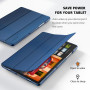 CACOE Coque pour Samsung Galaxy Tab A11+ Plus 2025/ A9+ Plus 11 Zoll, Etui arrière Mate Translucide Ultra-Fine, Bleu foncé