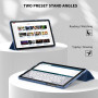 CACOE Coque pour Samsung Galaxy Tab A11+ Plus 2025/ A9+ Plus 11 Zoll, Etui arrière Mate Translucide Ultra-Fine, Bleu foncé