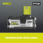 Lot de 2 Batteries RYOBI 18V Lithium-ION One+ 5.0 Ah - 1 Chargeur Rapide - RC18150-250G