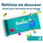 Pampers Fresh Clean, 1200 Lingettes pour Bébé (15x80), Sans Alcool, Aussi Pour Les Mains Et Le Visage