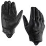 Harssidanzar Gants de Moto à écran Tactile en Cuir de chèvre à Doigt Complet pour Femmes GL016EU