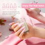 ROSALIND Rose Extension D'ongles En Gel, Pearl Pink Poly Gel Art Design, 80ml Ensemble Épaississant Builder Facile DIY pour Salo