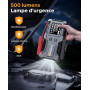 6000A Booster Batterie Voiture,Démarreur de Voiture (Jusqu’à 9 L Essence et 7 L Diesel),Jump Starter 12V avec Câbles de Démarrag