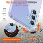 ivoler Coque pour Samsung Galaxy A34 5G avec Protection Caméra, Ultra Transparent Étui de Protection en Silicone Antichoc avec C