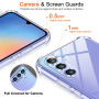 ivoler Coque pour Samsung Galaxy A34 5G avec Protection Caméra, Ultra Transparent Étui de Protection en Silicone Antichoc avec C