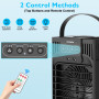 Climatiseur Mobile,MiNi Climatiseur Mobile Silencieux Portable, Refroidisseur D'air 4 en 1, 3 Vitesses, Fonction De Synchronisat