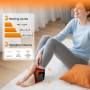 Masseur de pieds 3 en 1 - Appareil de massage pour neuropathie, portable, électrique, rechargeable par USB, avec 3 modes, 5 nive