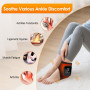 Masseur de pieds 3 en 1 - Appareil de massage pour neuropathie, portable, électrique, rechargeable par USB, avec 3 modes, 5 nive