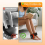 Masseur de pieds 3 en 1 - Appareil de massage pour neuropathie, portable, électrique, rechargeable par USB, avec 3 modes, 5 nive