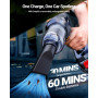 SEALIGHT Aspirateur à Main, 35000PA Aspirateur Voiture Puissant avec Moteur sans Balai, 2er Batteries Rechargeables, Mini Aspira