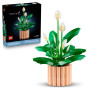LEGO Botanicals Les Fleurs de Lune - Set de Plante Artificielle en Pot pour Adulte - Fausses Fleurs Blanches & Boutons - Décorat