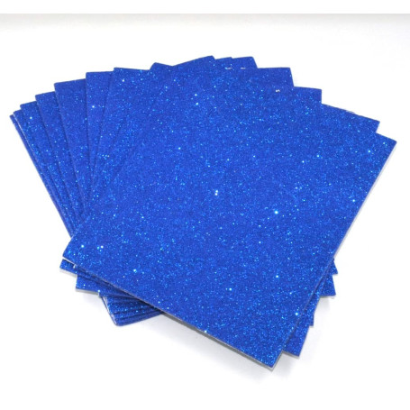 sixstore Lot de 10 feuilles A5 autocollantes en mousse pailletée - Fournitures artistiques pour enfants, travaux manuels saisonn
