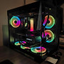 CPS T500 Boîtiers PC - PCCOOLER Flux d'air, Système Câbles Gestion Système, Intérieur Spacieux ARGB 6 x 120mm, I/O Port USB Type