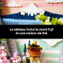 LEGO Art Les Cerisiers en Fleurs - Maquette Miniature DIY pour Adulte - Décoration Murale 3D - Cadre Vitrine du Mont Fuji, Fleur