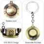Porte Clef One Piece, 4PCS Porte Clé One Piece, Keychain One Piece, Porte Clé Manga, avec Chapeau de Paille Chopper, Accessoire 