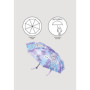 Parapluie pliable Frozen Violet (Ø 92 cm)