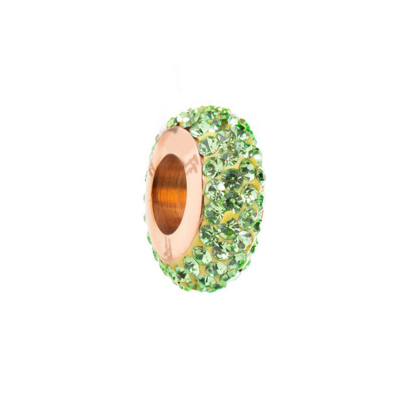 Perle de verre Femme Folli Follie 3POTO24RE Vert (2 cm)