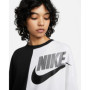 Sweat sans capuche femme Nike Sportswear Blanc Noir