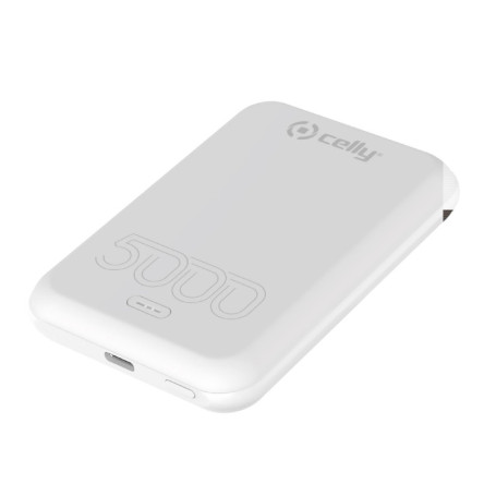 Power Bank Sans Fil Celly 5000 mAh Blanc