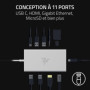 Razer USB-C Dock - 11-Port USB-C Hub - HDMI 4K - son 7.1 - Mercury Edition