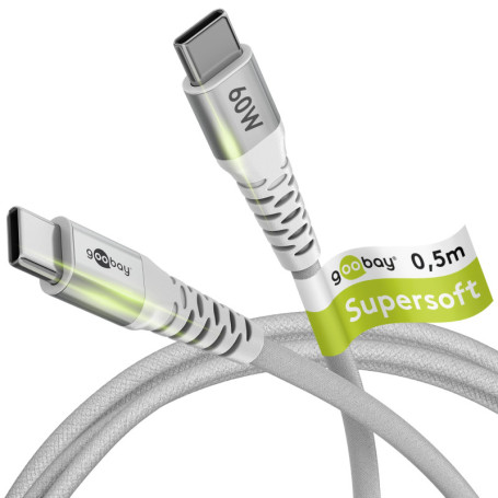 Goobay 70192 câble USB 0,5 m USB 2.0 USB C