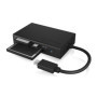 ICY BOX IB-CR401-C3 lecteur de carte mémoire USB 3.2 Gen 1 (3.1 Gen 1) Type-C Noir