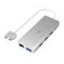 Hama 00200133 station d'accueil USB 3.2 Gen 1 (3.1 Gen 1) Type-C Argent, Blanc