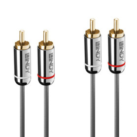 Lindy 35347 câble audio 3 m 2 x RCA Anthracite