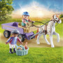 71496 - Playmobil - Enfants avec calèche et poney