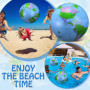 8 Pièces Globe Gonflable PVC Globe Terrestre Gonflable Globe de Balle pour Jouer à la Plage ou l'enseignement,16 Pouces