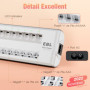 EBL Chargeur de Piles Indépendant 8 Slots, pour Charger 1-8pcs AA AAA Ni-MH Ni-CD Piles Rechargeables, avec Indicateur Intellige