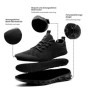 MGNLRTI Basket Homme Chaussure de Sports léger Multisports Sneakers Running Outdoor Training Gym Tennis Jogging Mode Basses Noir