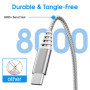 Câble Usb Type C Charge Rapide 2M+3M Chargeur pour Samsung S21 S20 Plus Ultra FE A54 A34 5G S8 S9 A12 A13 A14,Xiaomi MI 10T Lite