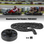 Embrayage Centrifuge 3/4" Alésage 12 Dents #35 Chaîne Remplacement Raccord Centrifuge pour Go Kart Mini Vélo 6.5HP